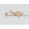 Серьги Xuping Позолота 18K пусеты Ромбовые подвески фото №2 Серьги Xuping Позолота 18K пусеты Ромбовые подвески фото №2