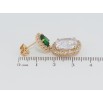 Серьги Xuping Позолота 18K пусеты Кристальные подвески фото №2