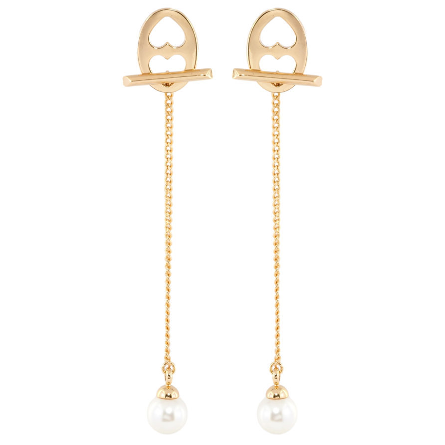 Серьги Xuping Позолота 18K пусеты Декоративные подвески с жемчужинами фото №1