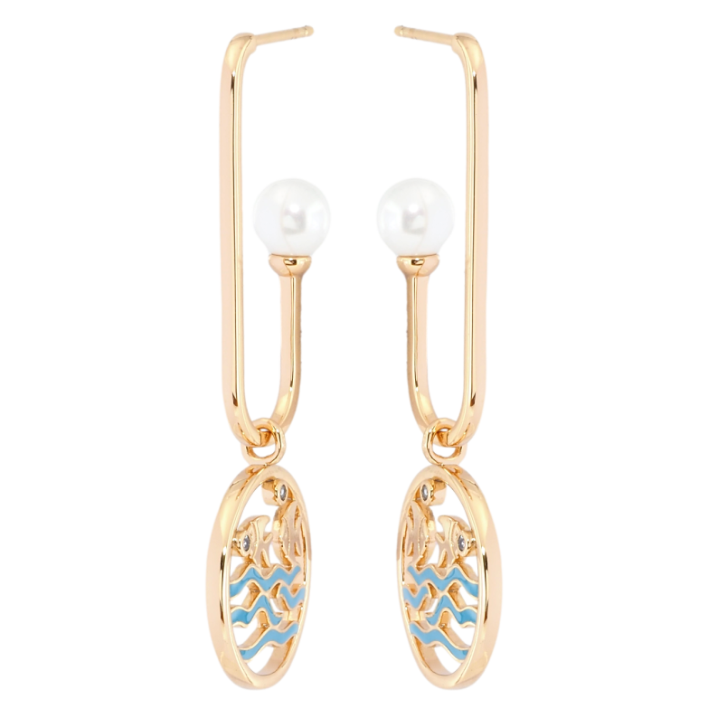 Серьги Xuping Позолота 18K пусеты Декоративные подвески с рыбками фото №1 Серьги Xuping Позолота 18K пусеты Декоративные подвески с рыбками фото №1