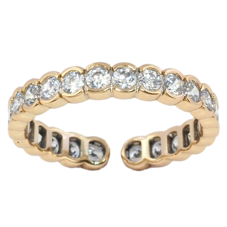 Кольцо Xuping Позолота 18K Дорожка циркония фото №14 Кольцо Xuping Позолота 18K Дорожка циркония фото №14