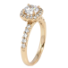 Кольцо Xuping Позолота 18K Фианит в обрамлении циркония фото №2 Кольцо Xuping Позолота 18K Фианит в обрамлении циркония фото №2