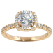 Кольцо Xuping Позолота 18K Фианит в обрамлении циркония фото №1 Кольцо Xuping Позолота 18K Фианит в обрамлении циркония фото №1