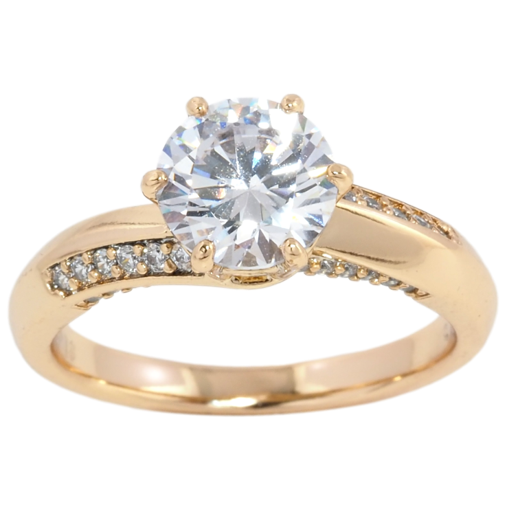 Кольцо Xuping Позолота 18K Фианит на шинке с цирконием фото №7 Кольцо Xuping Позолота 18K Фианит на шинке с цирконием фото №7