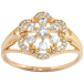 Кольцо Xuping Позолота 18K Цветочек с цирконием фото №1 Кольцо Xuping Позолота 18K Цветочек с цирконием фото №1
