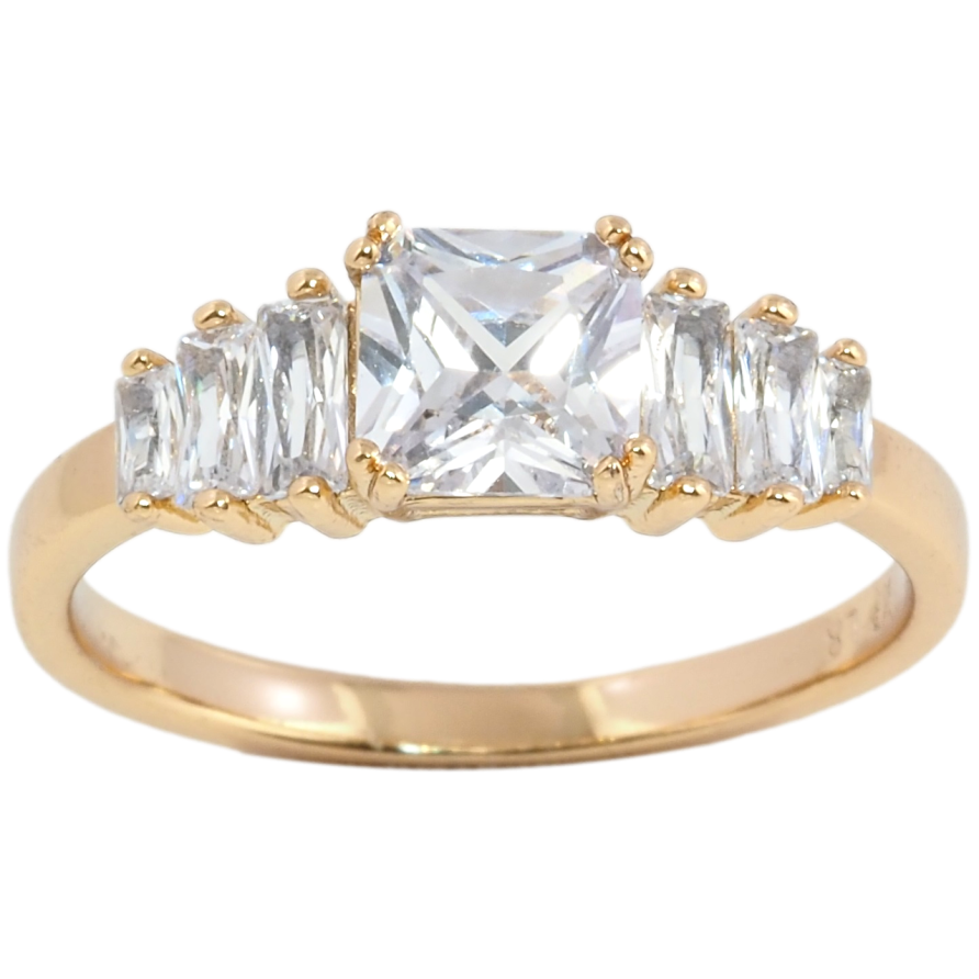 Каблучка Xuping Позолота 18K Кришталевий блиск фото №1