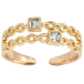Кольцо Xuping Позолота 18K Узор цепочка с цирконием фото №1 Кольцо Xuping Позолота 18K Узор цепочка с цирконием фото №1