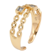 Кольцо Xuping Позолота 18K Узор цепочка с цирконием фото №2 Кольцо Xuping Позолота 18K Узор цепочка с цирконием фото №2
