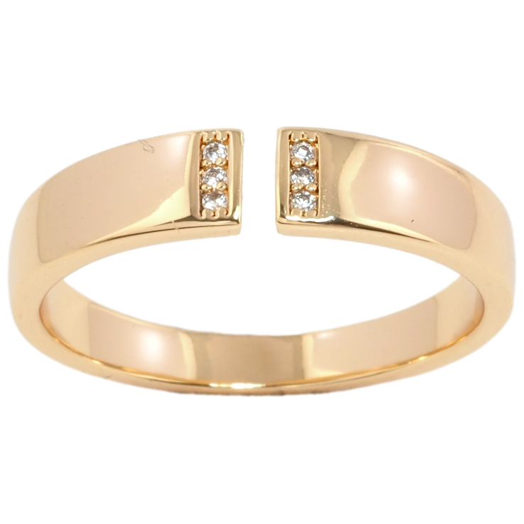 Кольцо Xuping Позолота 18K Декоративный узор с цирконием фото №24