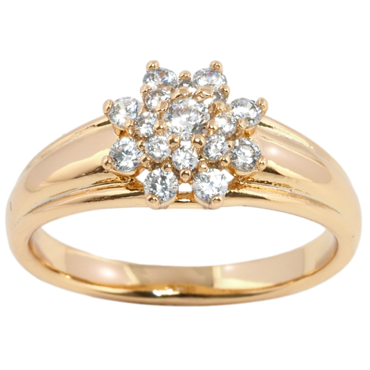 Кольцо Xuping Позолота 18K Кристальная звездочка фото №1