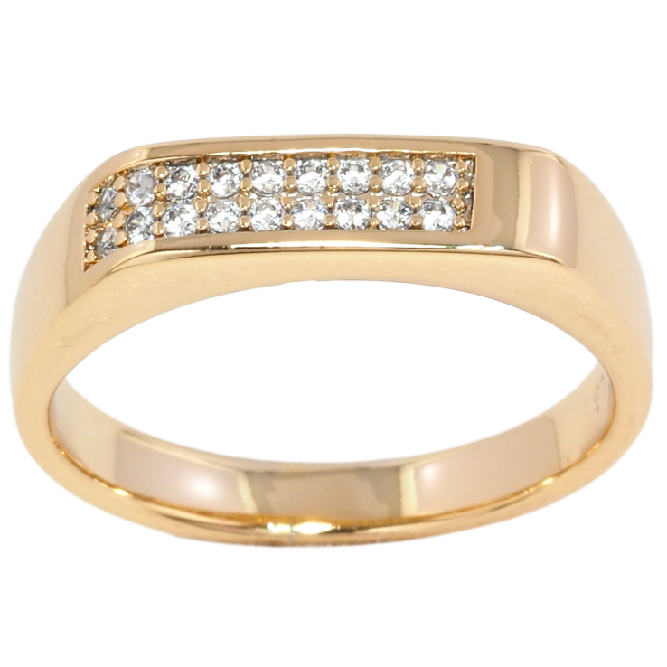 Каблучка Xuping Позолота 18K Інкрустація цирконієм фото №7