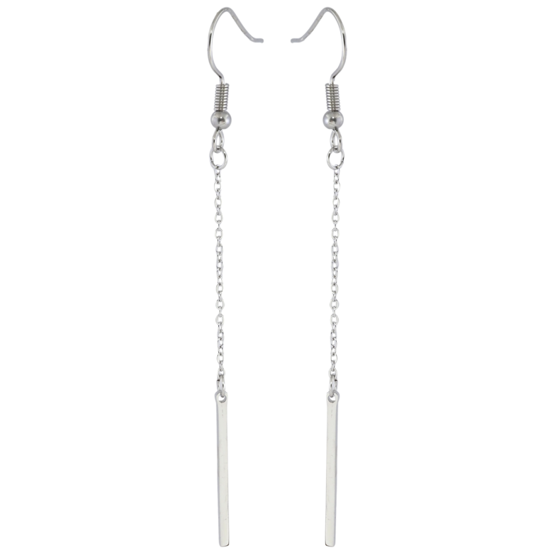 Сережки Xuping TTM Stainless Steel колір Родій французький замок Декоративні підвіски фото №1 Сережки Xuping TTM Stainless Steel колір Родій французький замок Декоративні підвіски фото №1