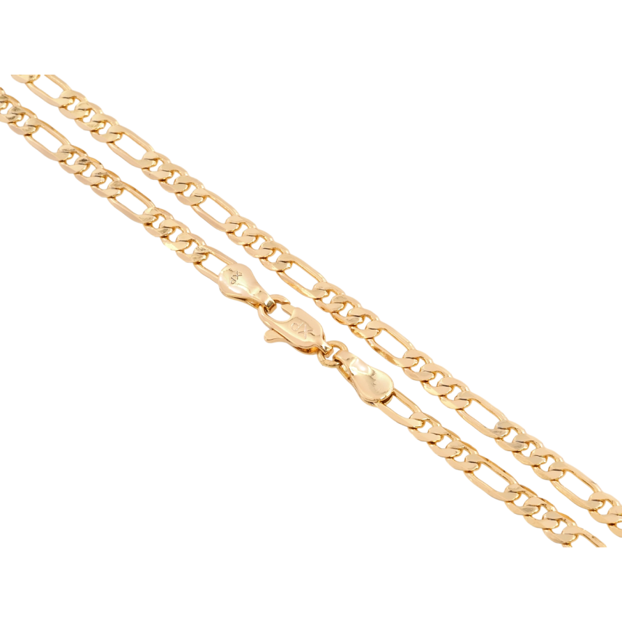 Цепочка Xuping Позолота 18K Плетение Фигаро длина 44см х 3.5мм фото №1