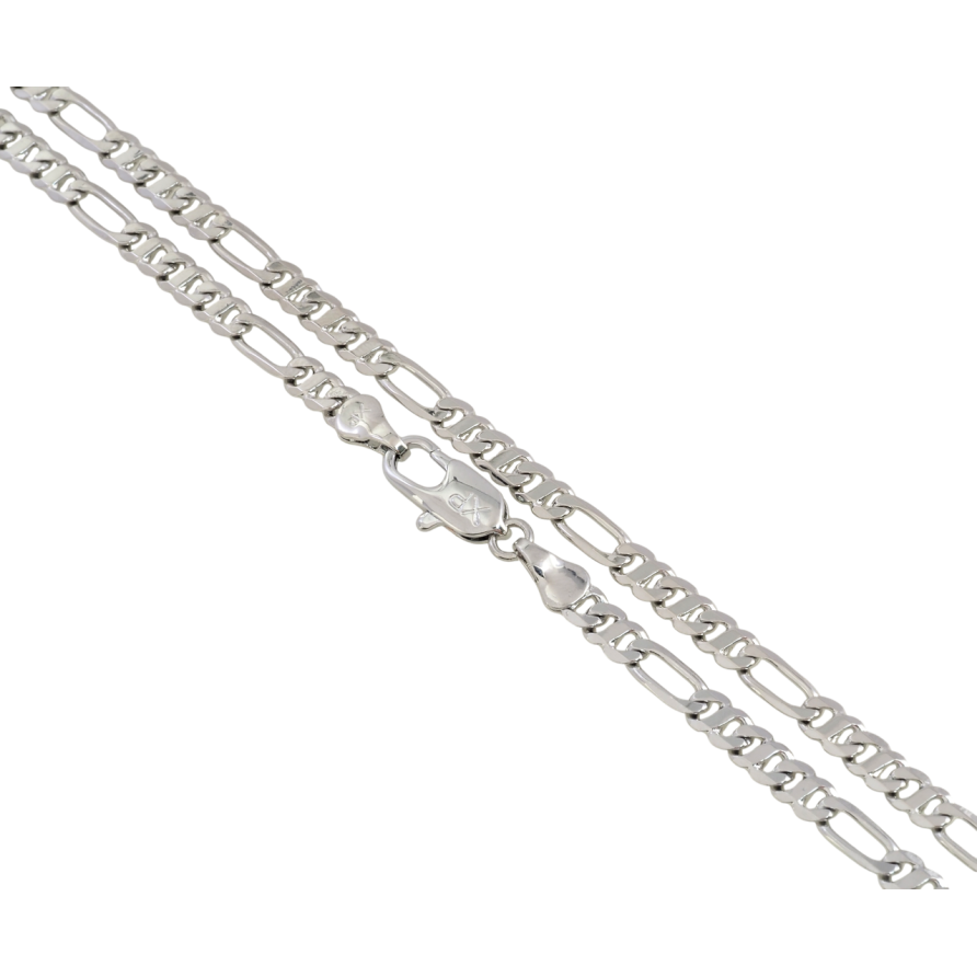 Цепочка Xuping Родий Плетение Восьмерка комбинированная длина 45см х 4мм фото №1