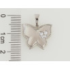 Кулон Xuping Родий Бабочка с цирконием для цепочки до 5мм фото №2