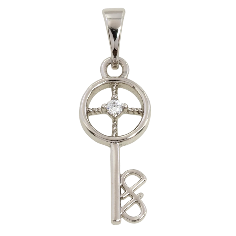 Кулон Xuping Родій Ключик для ланцюжка до 5мм фото №1