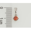 Кулон Xuping Родий Красный фианит, ø 4мм для цепочки до 5мм фото №2 Кулон Xuping Родий Красный фианит, ø 4мм для цепочки до 5мм фото №2