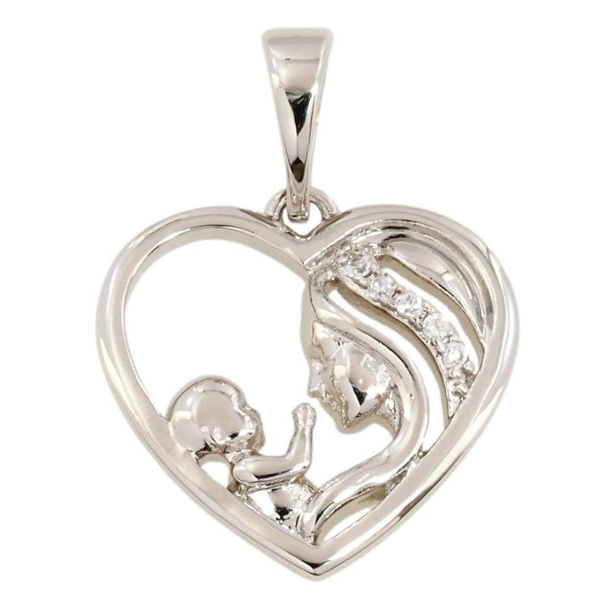 Кулон Xuping Родий Счастье материнства для цепочки до 5мм фото №1