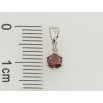 Кулон Xuping Родий Красный фианит, ø 4мм для цепочки до 5мм фото №2