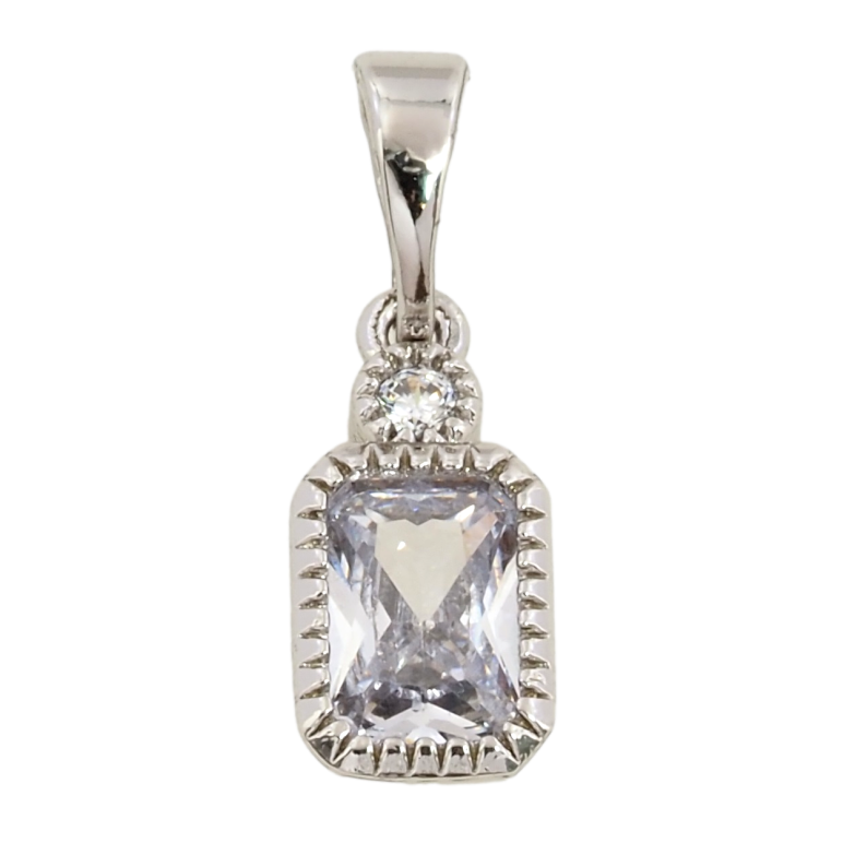 Кулон Xuping Родий Фианит для цепочки до 5мм фото №1