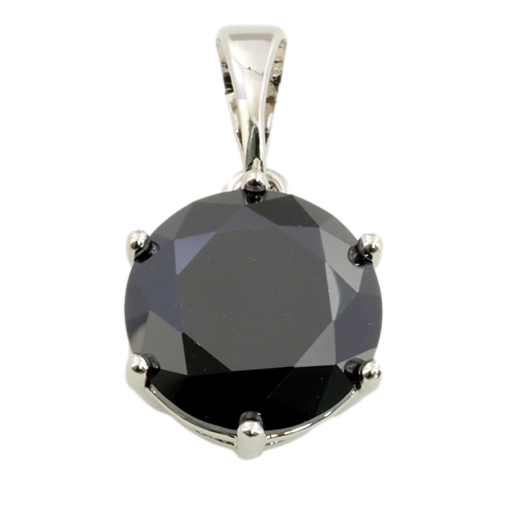 Кулон Xuping Родий Черный фианит, ø 10мм для цепочки до 5мм фото №21 Кулон Xuping Родий Черный фианит, ø 10мм для цепочки до 5мм фото №21