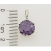 Кулон Xuping Родий Сиреневый фианит, ø 10мм для цепочки до 5мм фото №2