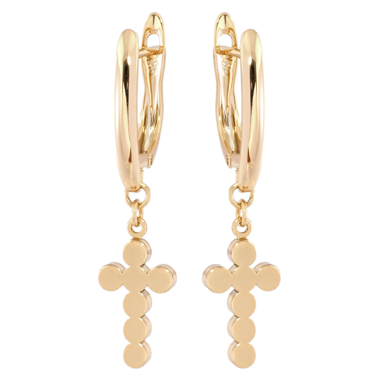 Серьги Xuping Позолота 18K английский замок Подвески Крестики фото №23 Серьги Xuping Позолота 18K английский замок Подвески Крестики фото №23
