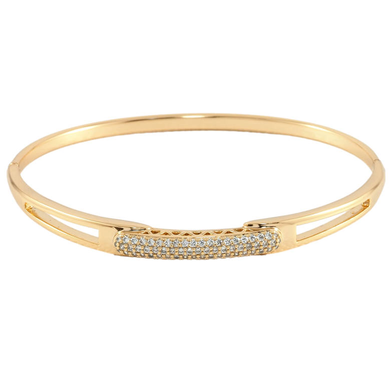 Браслет Xuping Позолота 18K Инкрустация цирконием ø 6см фото №1