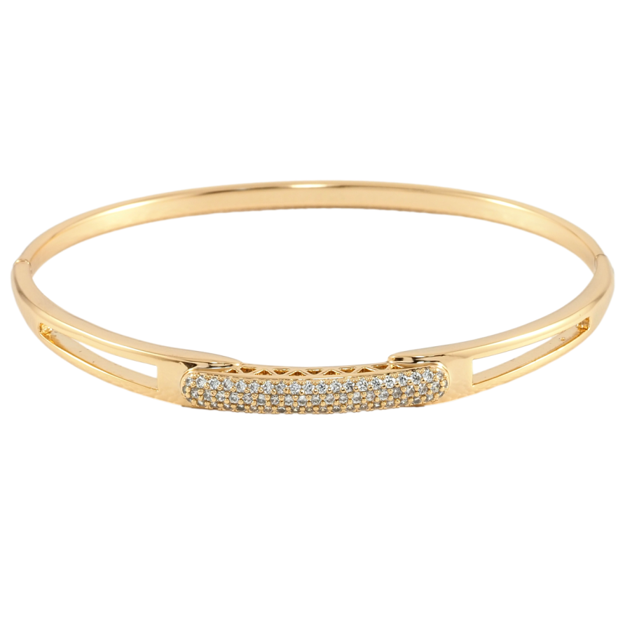 Браслет Xuping Позолота 18K Инкрустация цирконием ø 6см фото №1