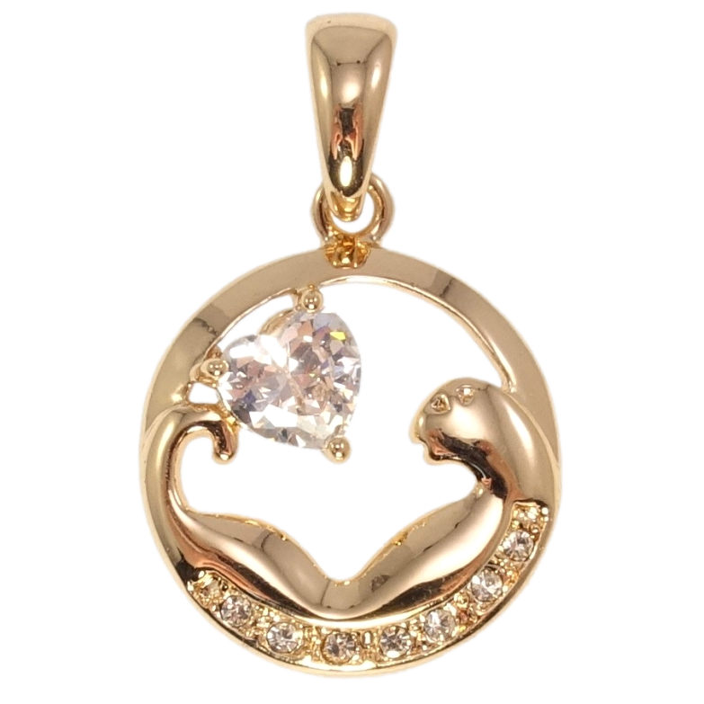 Кулон Fallon Позолота 18K Влюбленный зверек фото №1 Кулон Fallon Позолота 18K Влюбленный зверек фото №1