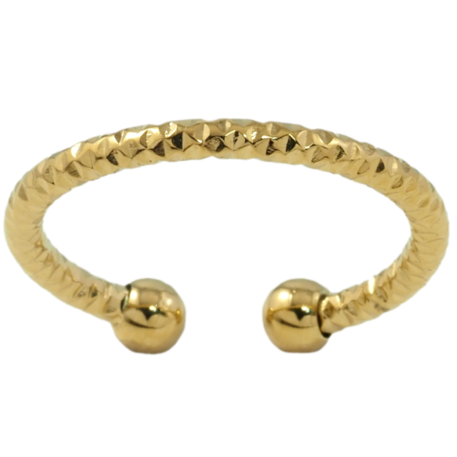 Кольцо Xuping TTM Stainless Steel Цвет 14К Декоративный узор фото №1