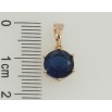 Кулон Xuping Позолота 18K Синий фианит, ø 8мм для цепочки до 5мм фото №2
