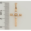 Кулон Xuping Позолота 18K Крест с цирконием для цепочки до 5мм фото №2