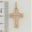 Кулон Xuping Позолота 18K Крест с цирконием для цепочки до 6мм фото №2 Кулон Xuping Позолота 18K Крест с цирконием для цепочки до 6мм фото №2