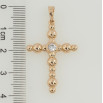 Кулон Xuping Позолота 18K Крест с цирконием для цепочки до 5мм фото №2 Кулон Xuping Позолота 18K Крест с цирконием для цепочки до 5мм фото №2