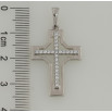 Кулон Xuping Родий Крест с цирконием для цепочки до 6мм фото №2 Кулон Xuping Родий Крест с цирконием для цепочки до 6мм фото №2