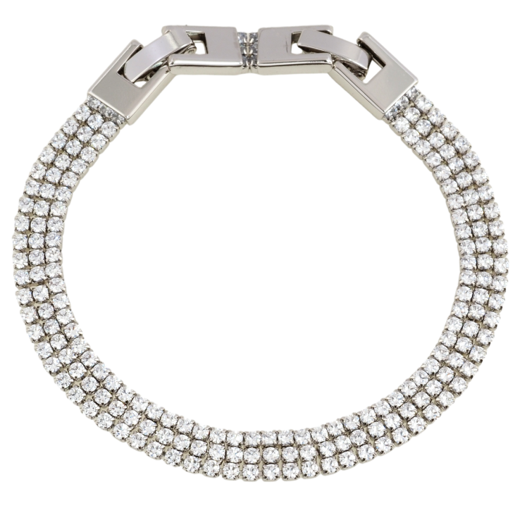 Браслет Xuping Родій «Инкрустация цирконием размер с доп. замком 17,19см х 7мм фото №18 Браслет Xuping Родій «Инкрустация цирконием размер с доп. замком 17,19см х 7мм фото №18