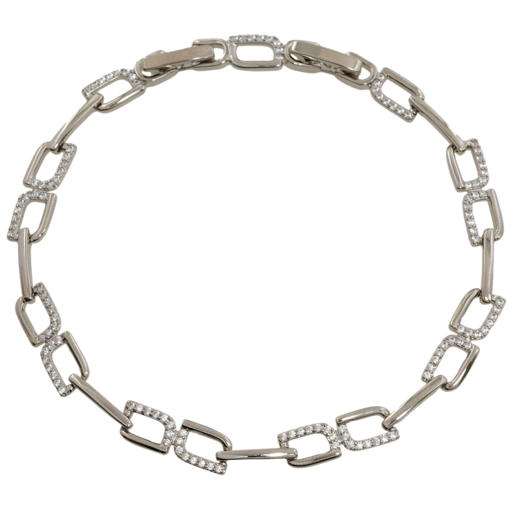 Браслет Xuping Родий Декоративный узор с цирконием размер с доп. замком 17.5,19.5см х 5.5мм фото №24 Браслет Xuping Родий Декоративный узор с цирконием размер с доп. замком 17.5,19.5см х 5.5мм фото №24