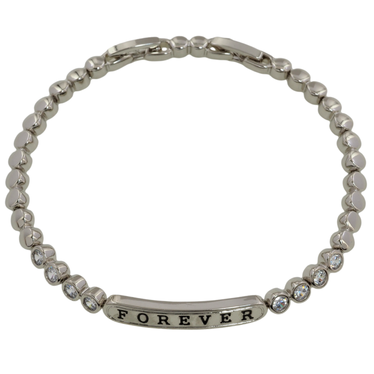 Браслет Xuping Родий Forever размер с доп. замком 17,19см х 4мм фото №24 Браслет Xuping Родий Forever размер с доп. замком 17,19см х 4мм фото №24