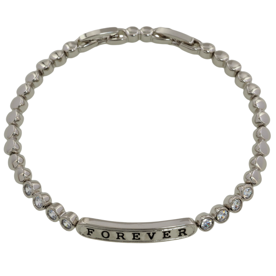 Браслет Xuping Родій «Forever» розмір з доп. замком 17,19см х 4мм фото №1