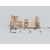 Серьги Xuping Позолота 18K пусеты Фианиты в оправе с цирконием фото №2 Серьги Xuping Позолота 18K пусеты Фианиты в оправе с цирконием фото №2