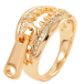 Каблучка Xuping Позолота 18K «Блискавка з бігунком» фото №2