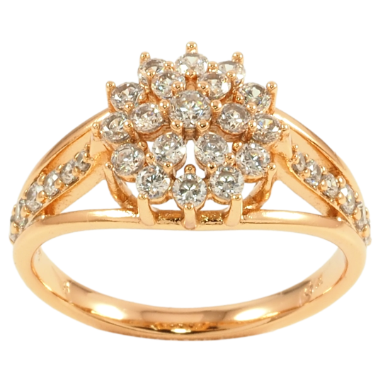 Кольцо Xuping Позолота 18K Инкрустация цирконием фото №1