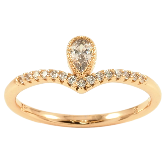 Кольцо Xuping Позолота 18K Грация с цирконием фото №1 Кольцо Xuping Позолота 18K Грация с цирконием фото №1