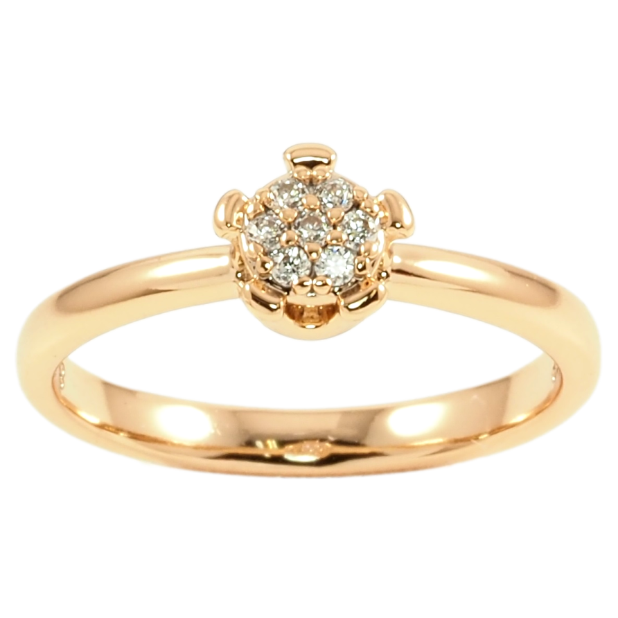 Каблучка Xuping Позолота 18K «Мініатюрна кришталева квіточка» фото №1 Каблучка Xuping Позолота 18K «Мініатюрна кришталева квіточка» фото №1