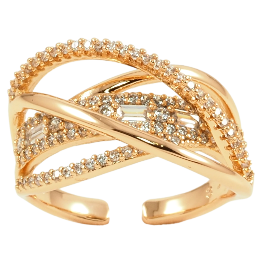 Каблучка Xuping Позолота 18K «Інкрустація цирконієм» фото №1