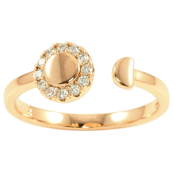 Кольцо Xuping Позолота 18K Узор с цирконием фото №22