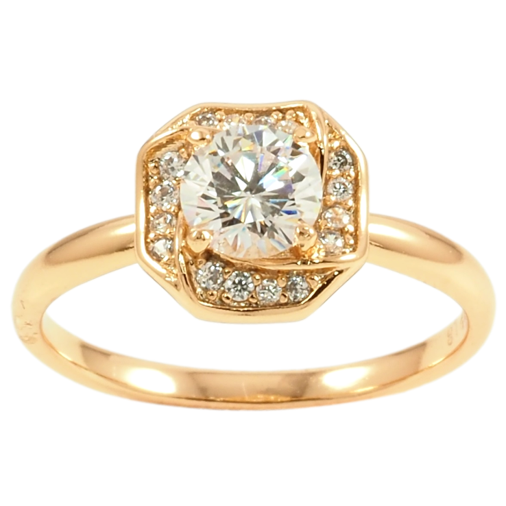 Кольцо Xuping Позолота 18K Инкрустация цирконием фото №19 Кольцо Xuping Позолота 18K Инкрустация цирконием фото №19