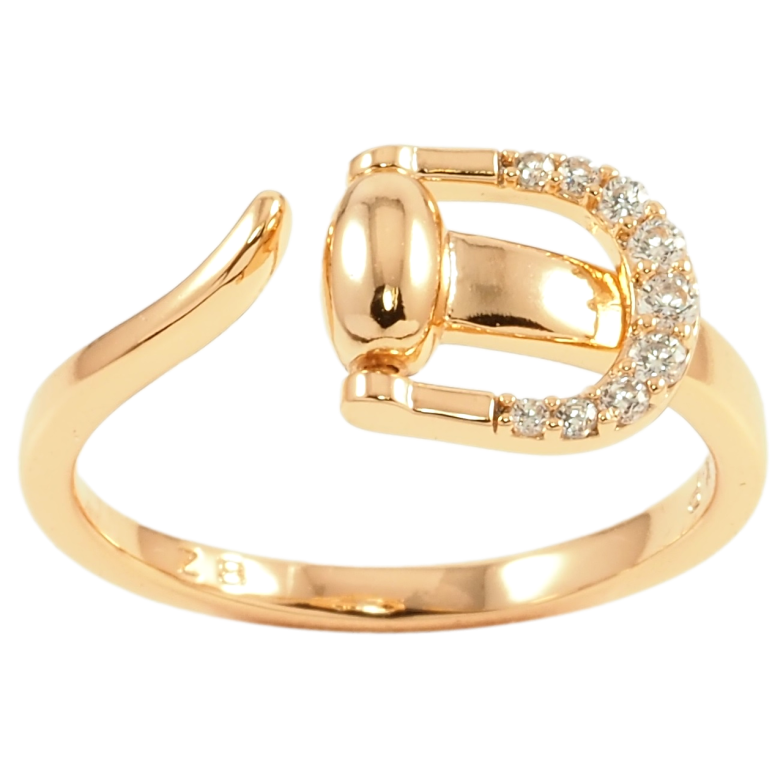 Каблучка Xuping Позолота 18K Ремінець фото №1