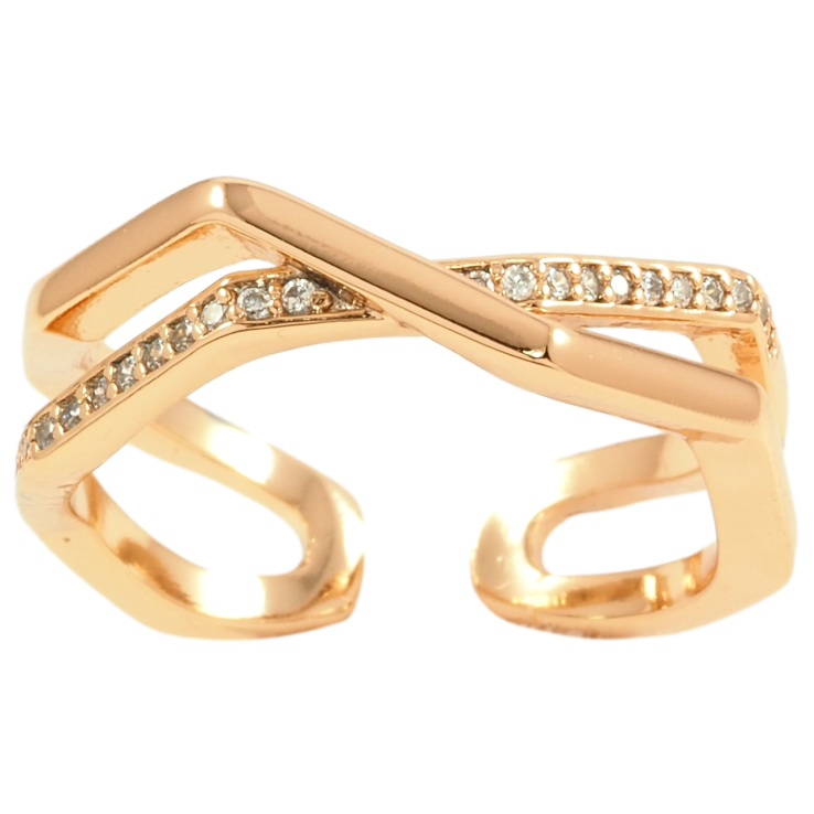 Каблучка Xuping Позолота 18K Фігурне з доріжкою цирконію фото №21 Каблучка Xuping Позолота 18K Фігурне з доріжкою цирконію фото №21